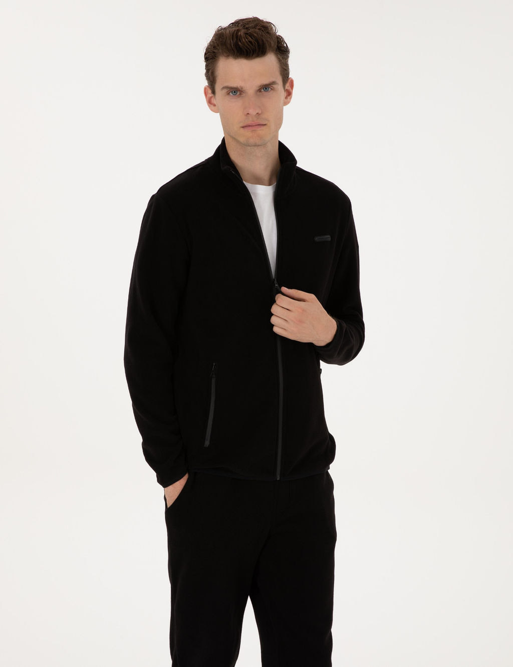 Siyah Regular Fit Polar H_rka