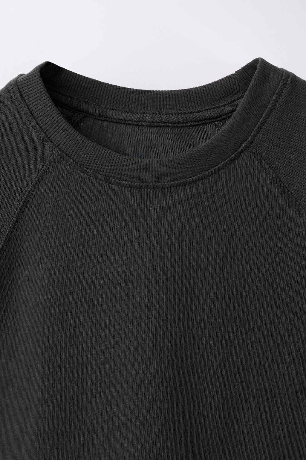 CAMISETA B?SICA MANGA RANGL?N / Gris antracita - Zara фото 3