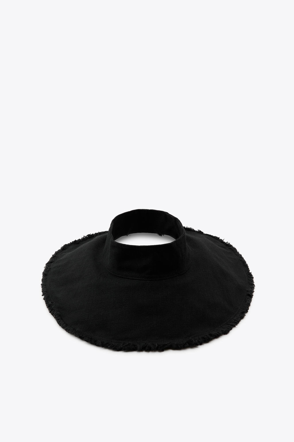 FRAYED LINEN BLEND VISOR - Zara фото 2