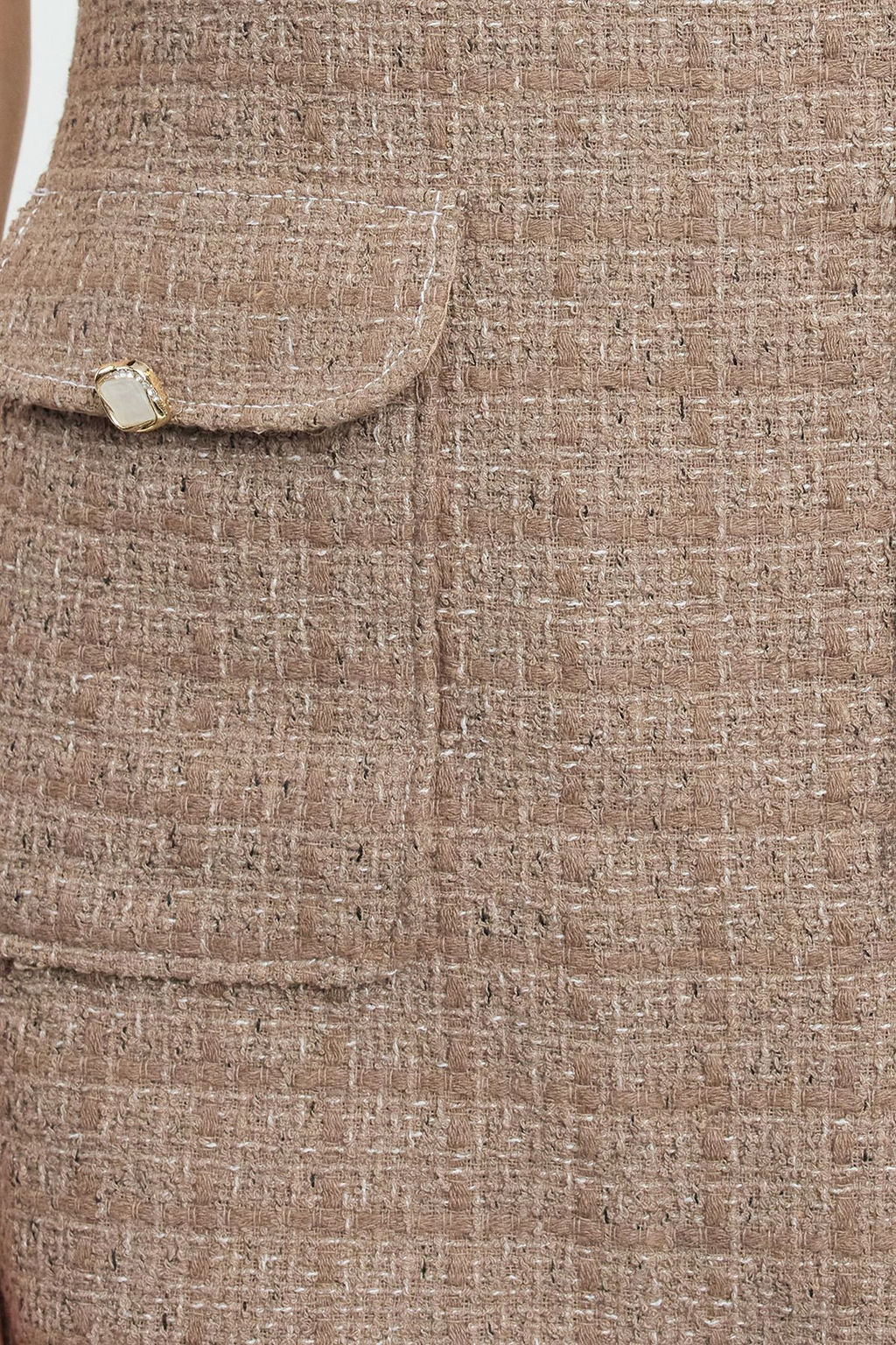 Camel A Kesim Cep Detayl? Mini Dokuma Elbise TWOAW25EL00169