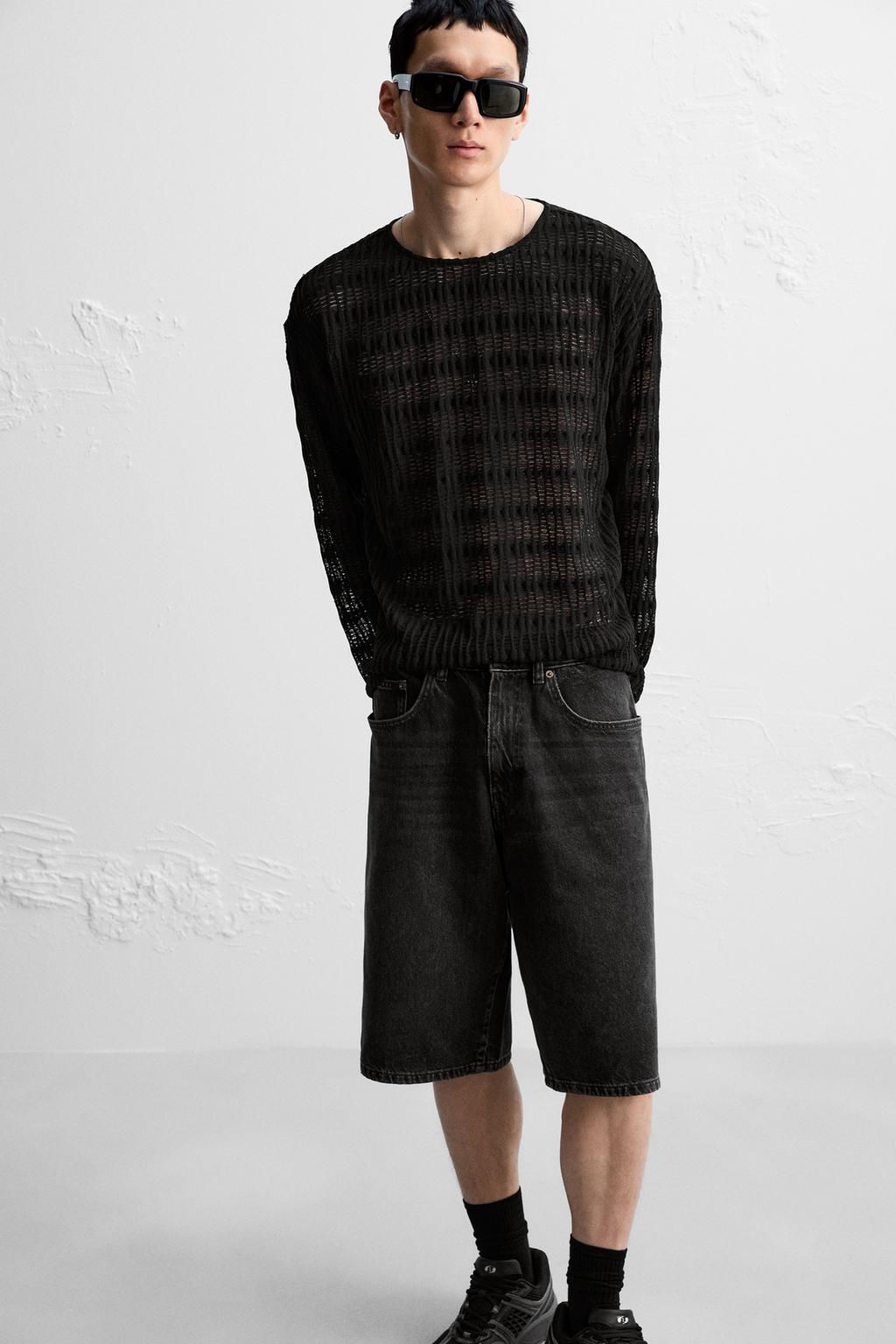 TEXTURED OPEN-KNIT SWEATER - Zara фото 6