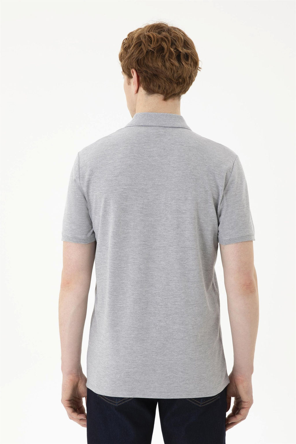 Мужская серая меланжевая базовая футболка - U.s. polo assn фото 5