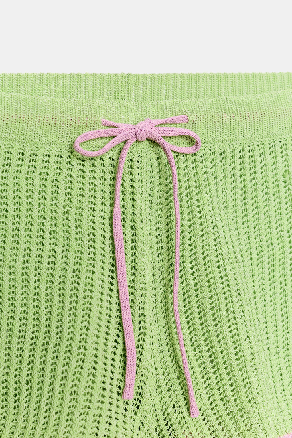 SHORTS PUNTO CINTURA EL?STICA / Verde - Zara фото 7
