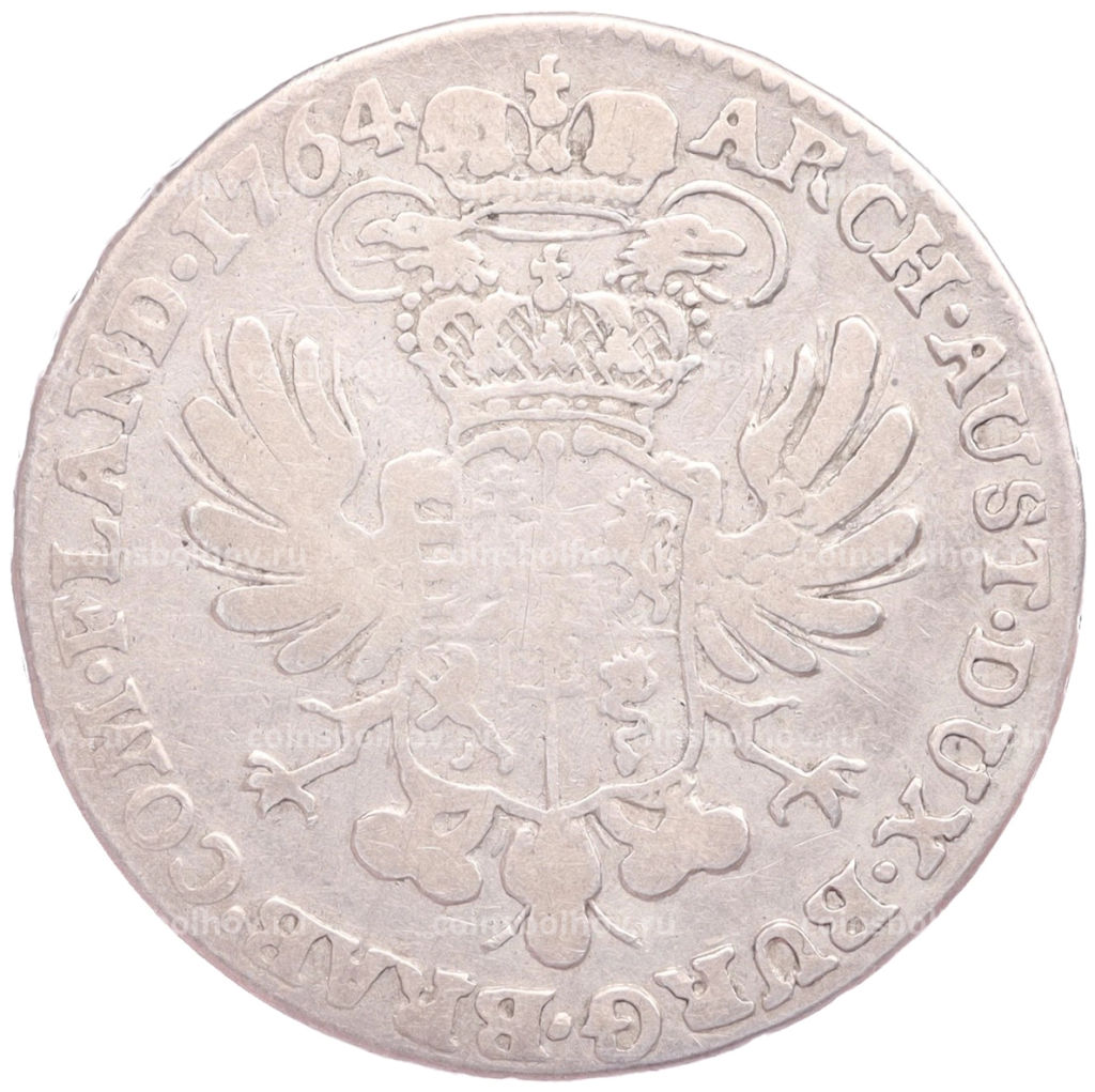 Монета 1/2 кроненталера 1764 года Австрийские Нидерланды