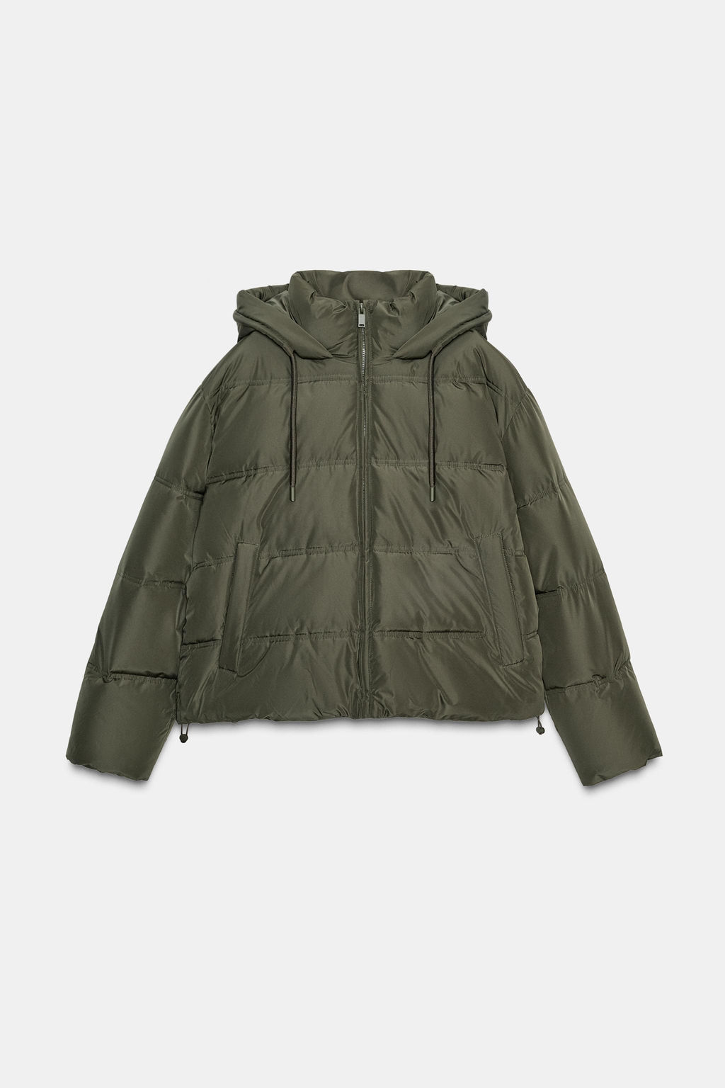 SHORT HOODIE WATER AND WIND PROTECTION ANORAK - Zara фото 5