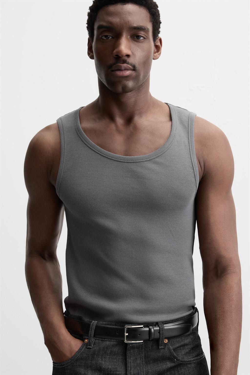 BASIC RIBBED TANK TOP - Zara фото 22