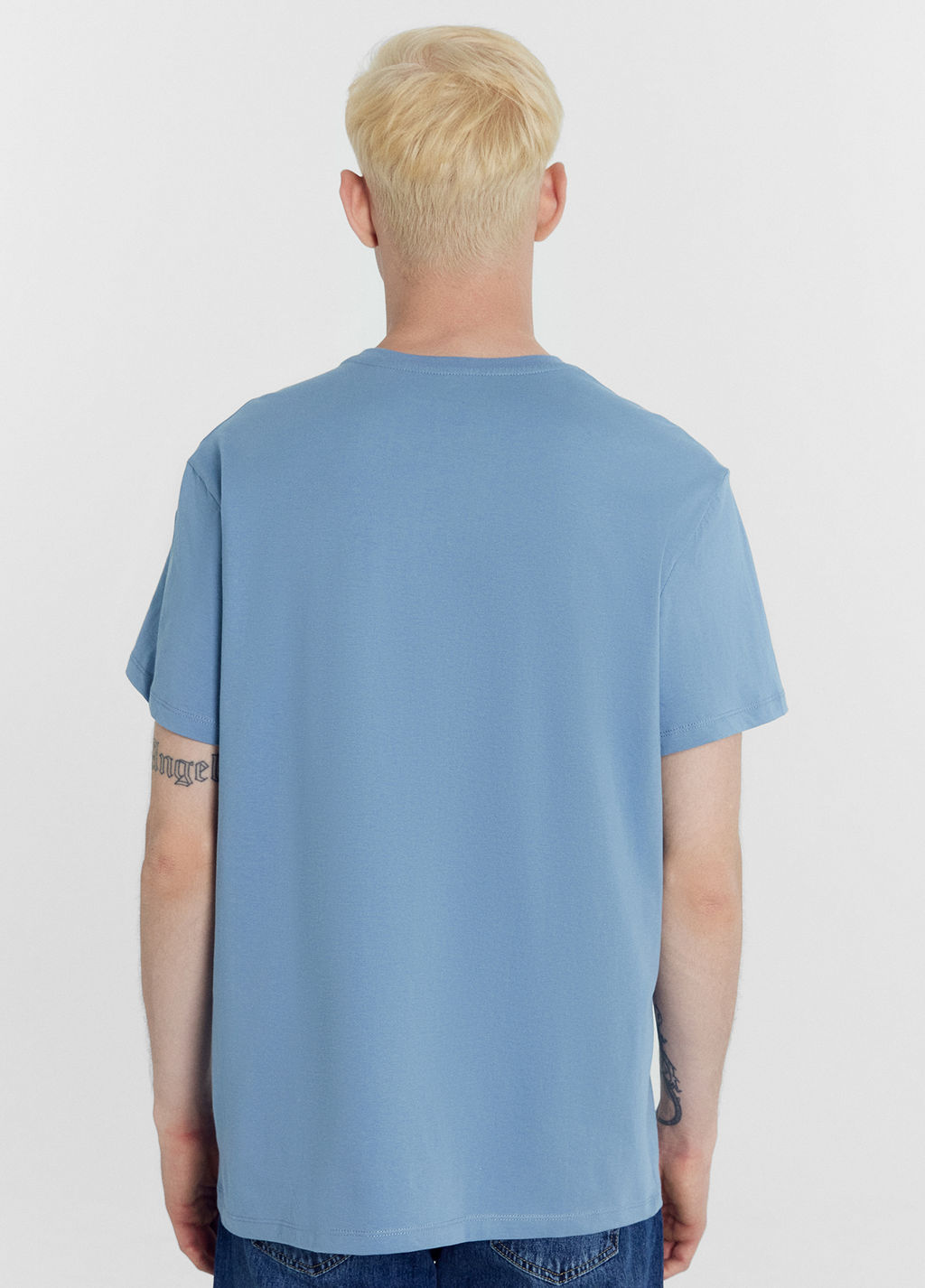 Футболка мужская в голубом оттенке туманный голубой 111773 - Mark formelle фото 4