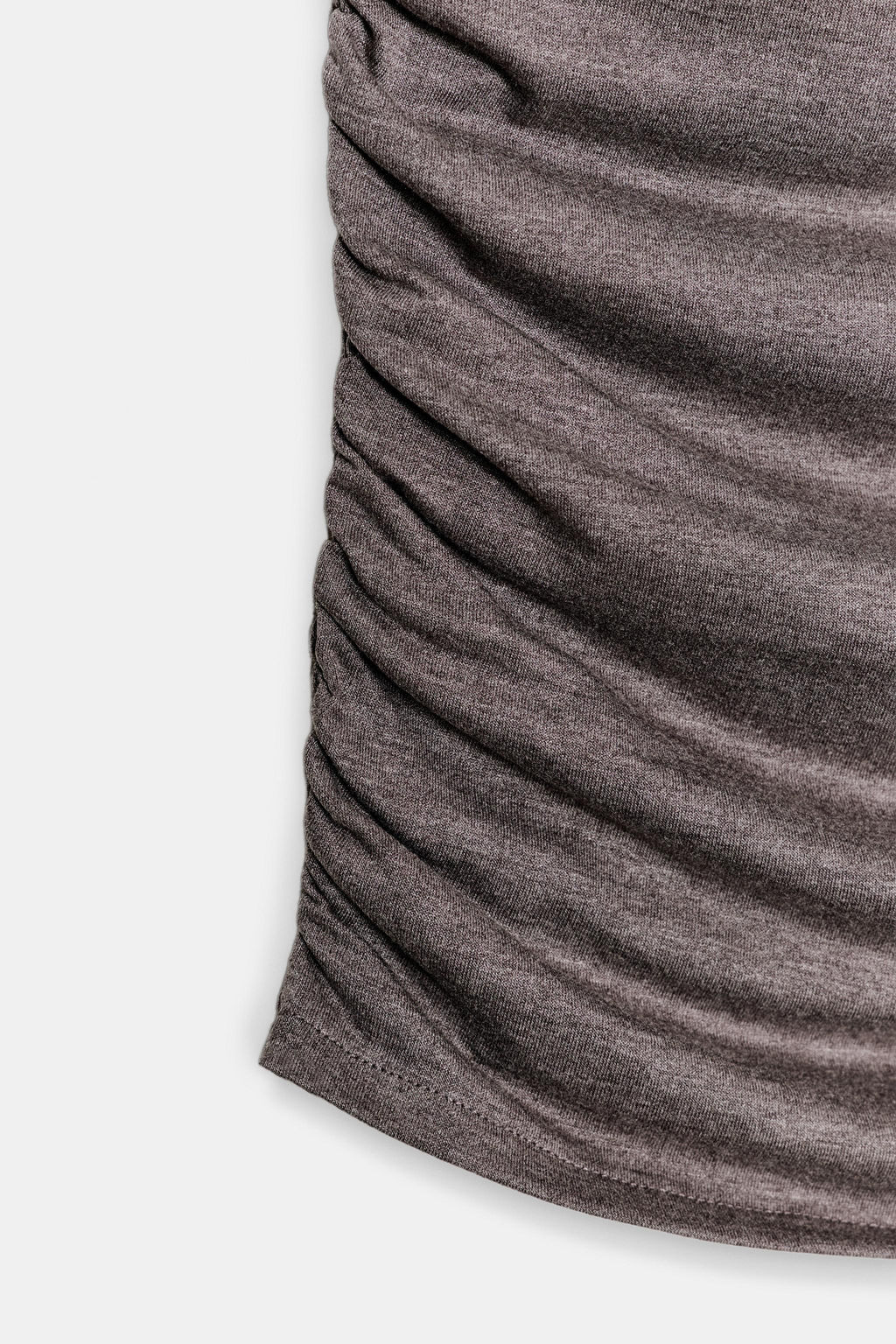 TOP DRAPEADO FRUNCES / Marr?n vigor? - Zara фото 10