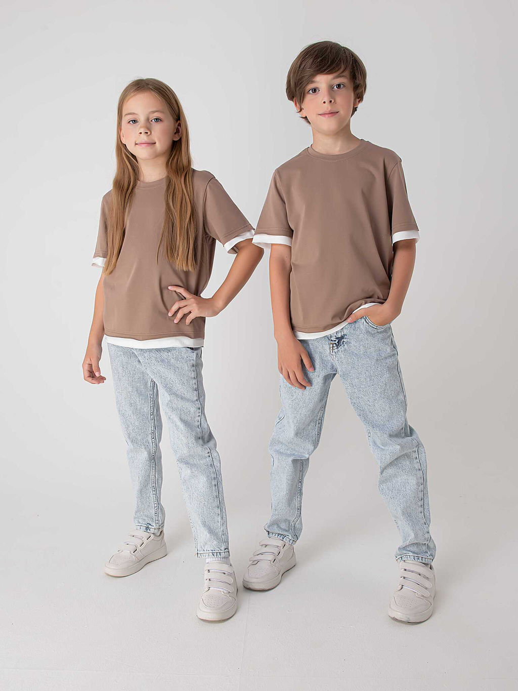 Футболка с контрастной отделкой Кокос 7+ - Bungly фото 10