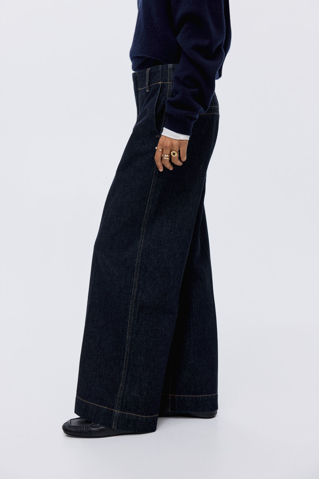 Wide High Jeans - H&m фото 8
