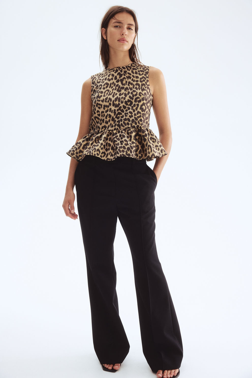 Top en tejido jacquard con peplum - H&m фото 4