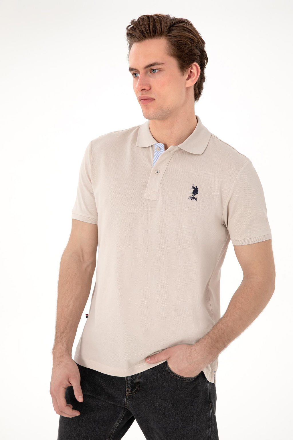 Erkek Regular Fit Polo Yaka Ta_ Basic Ti__rt Sepette S_rpriz _ndirim - U.s. polo assn фото 3