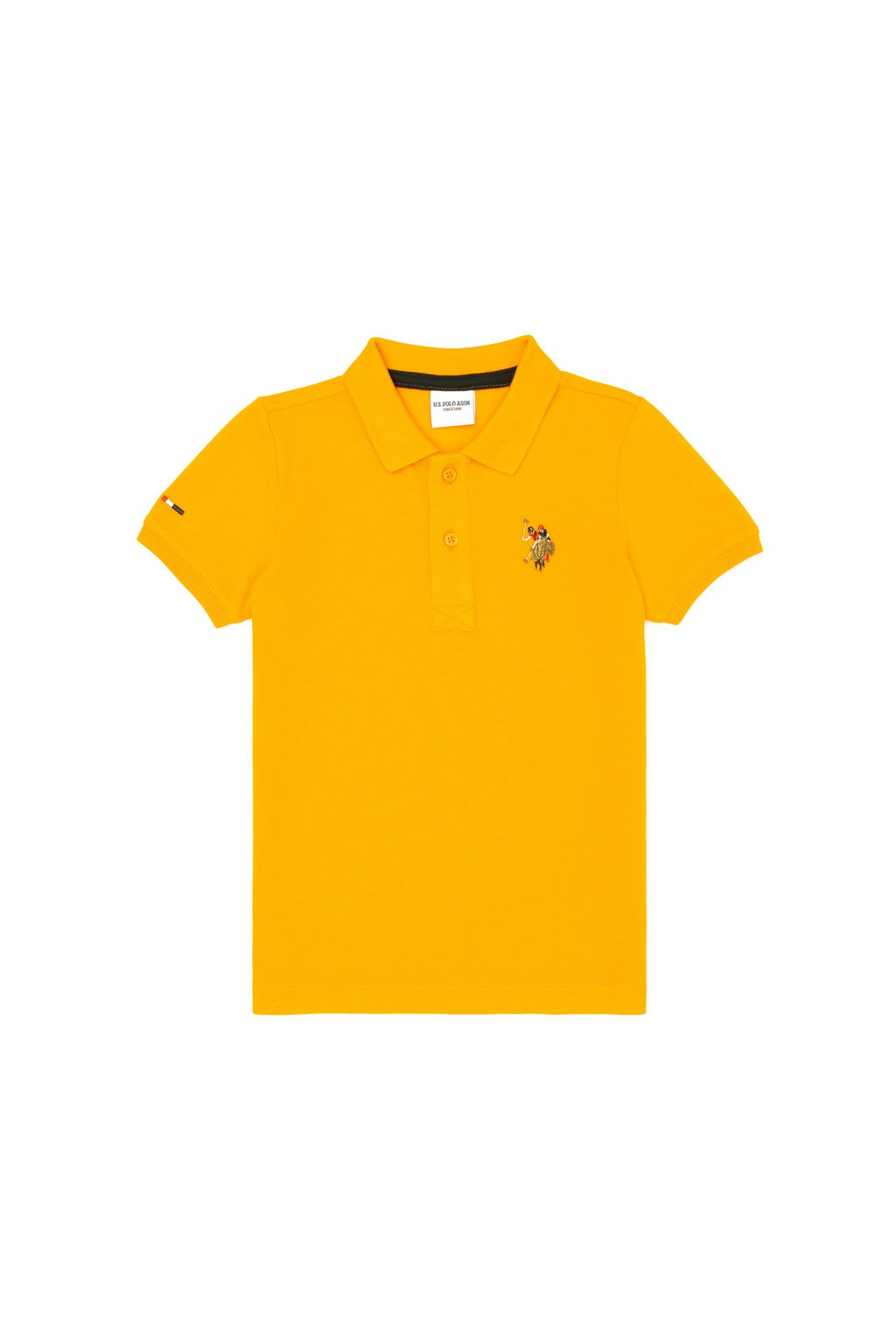 Оранжевая базовая футболка для мальчика - U.s. polo assn фото 12