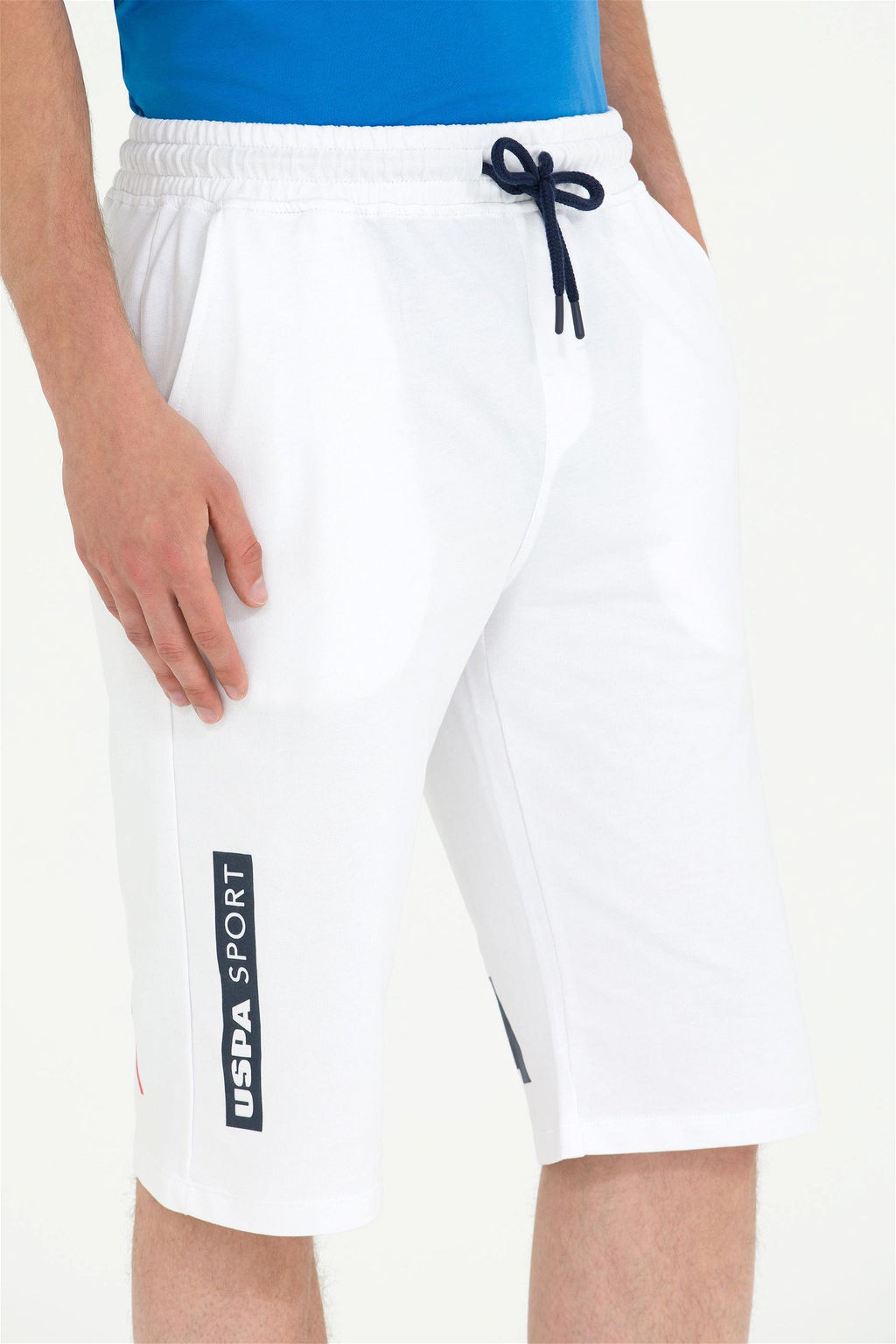 Мужские белые вязаные шорты - U.s. polo assn фото 12