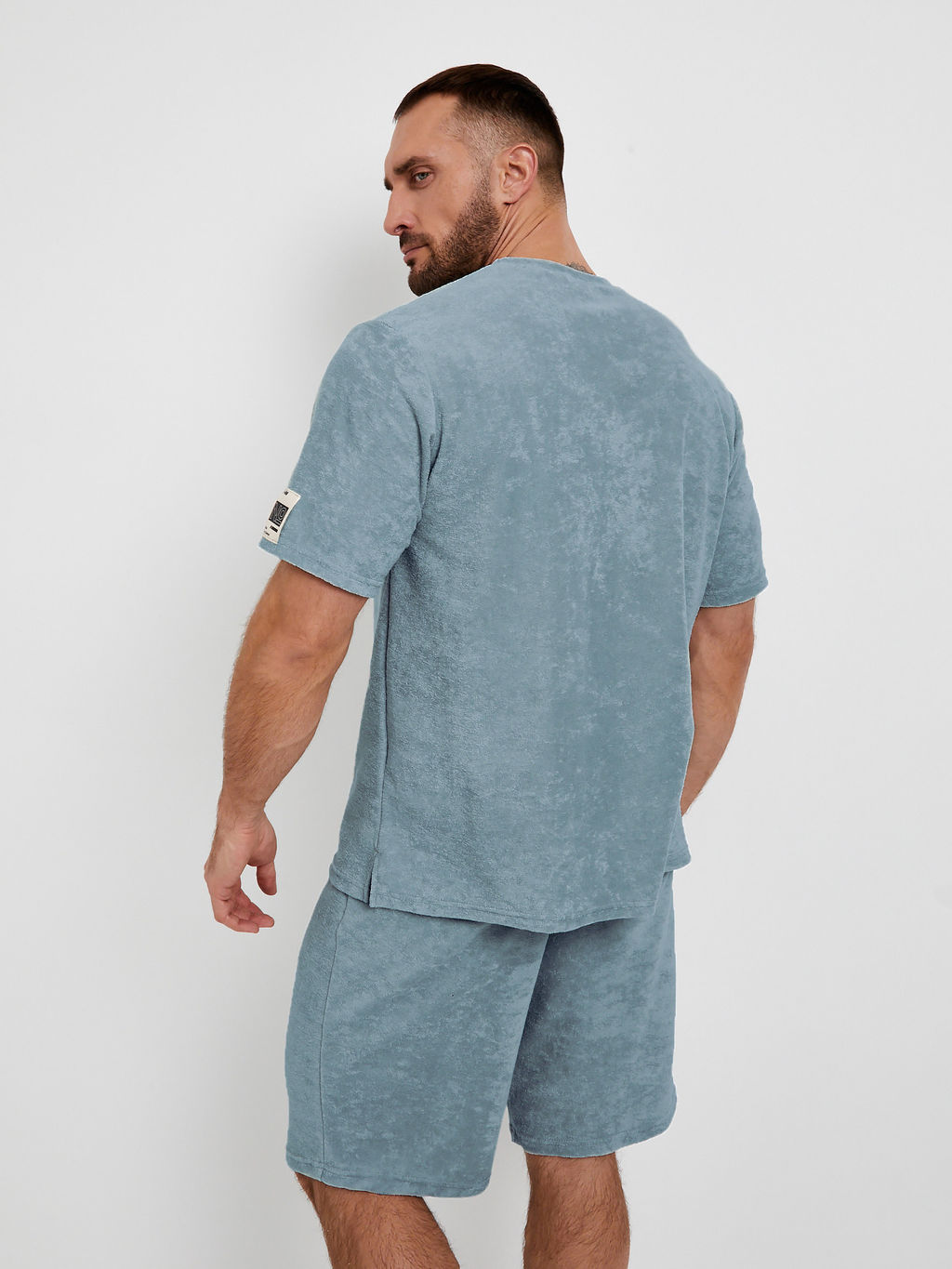 Костюм мужской махра АНТОНИО СЕРО-ГОЛУБОЙ - Domtrik Домашний трикотаж фото 9