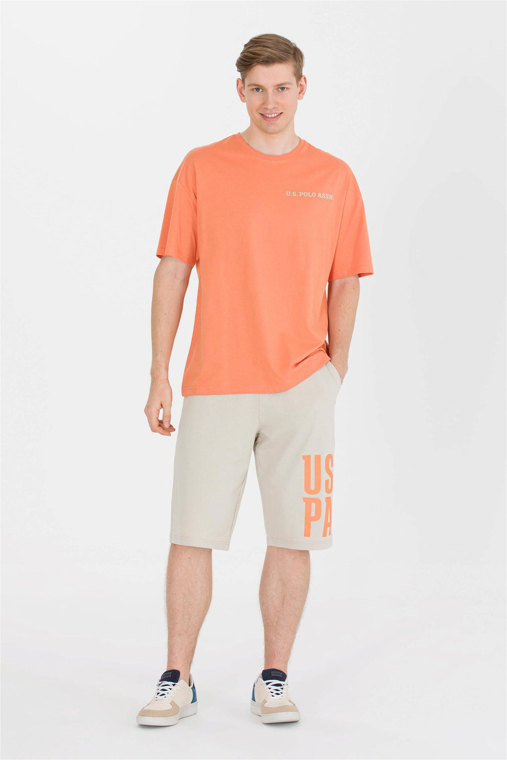 Мужские трикотажные шорты с камнями - U.s. polo assn фото 3