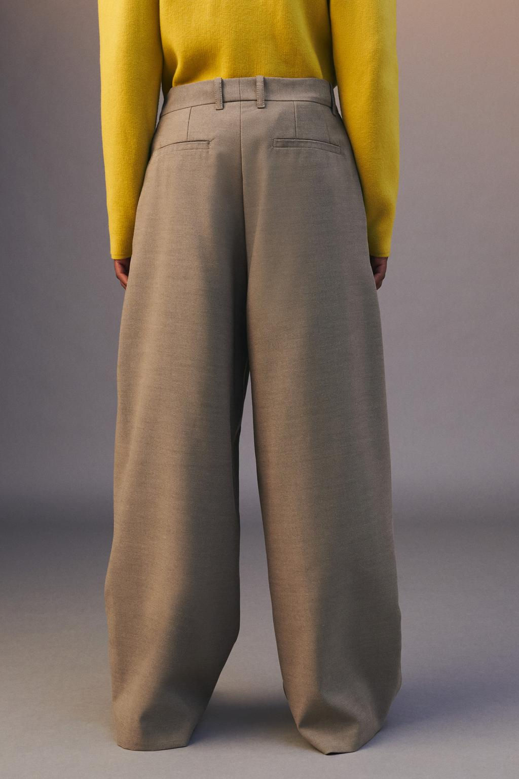 PLEATED WIDE-LEG TROUSERS - LIMITED EDITION - Zara фото 4