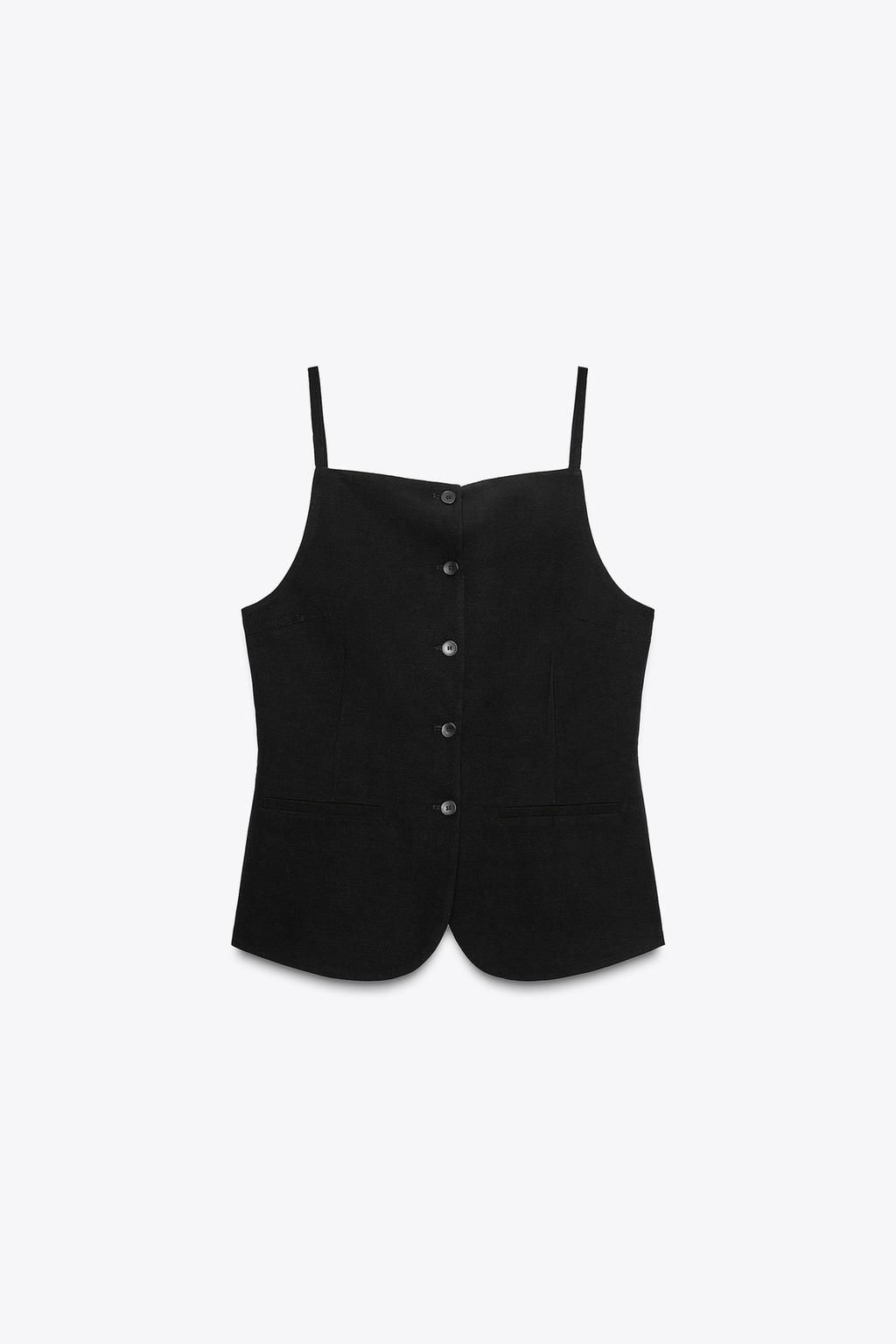 BUTTONED WAISTCOAT TOP - Zara фото 6