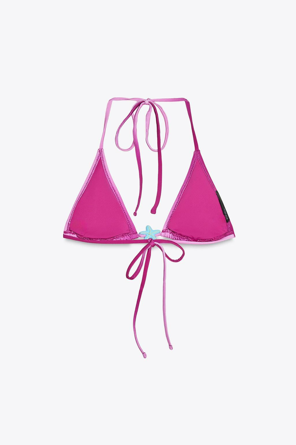 STAR TRIANGLE BIKINI TOP - Zara фото 4