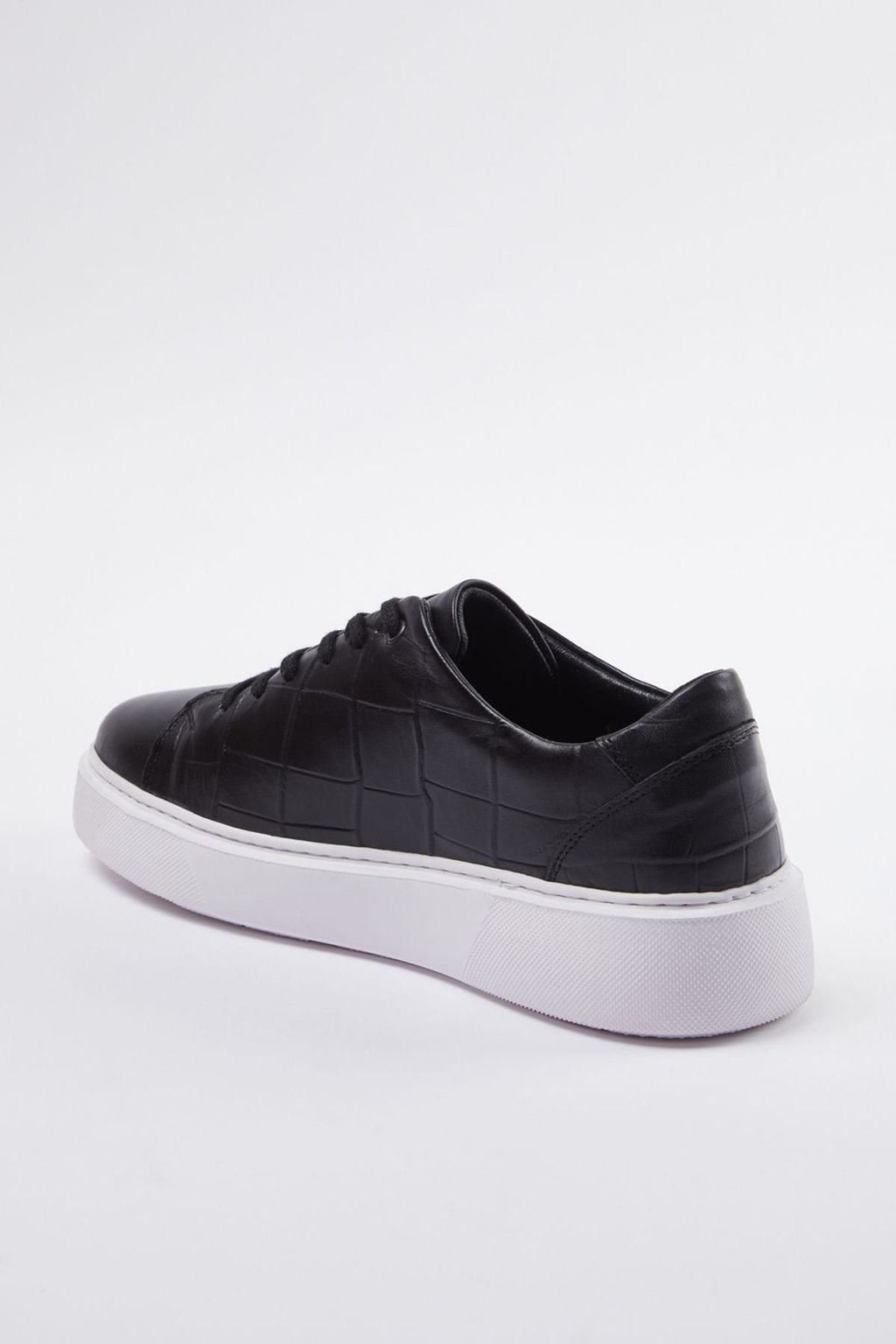 Trendyolmilla Shoes Siyah Hakiki Deri Krokodil Detayl? Erkek Spor Ayakkab? TAKAW25SN00010  фото 4