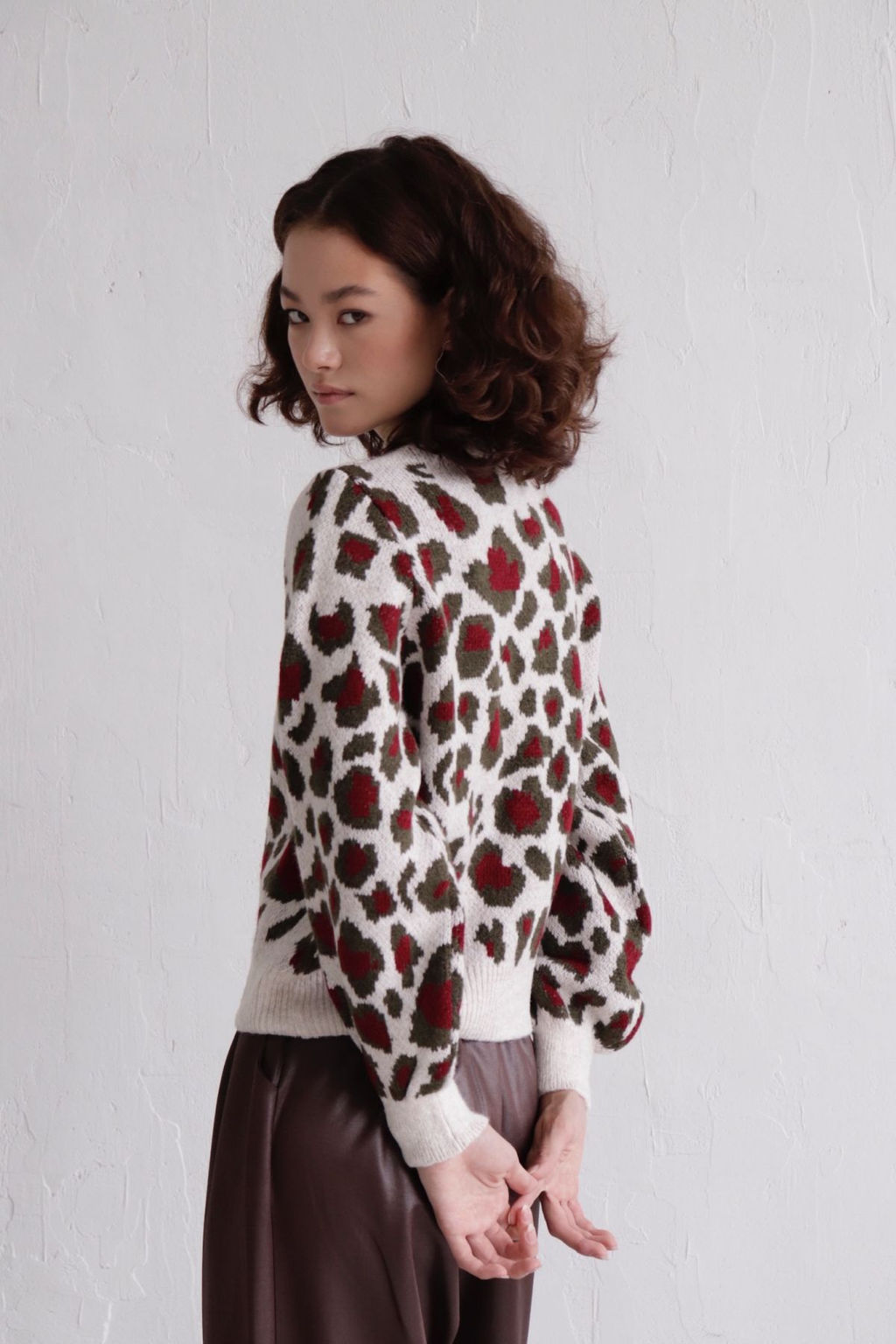 10046 Джемпер леопардовый - Martichelli фото 18