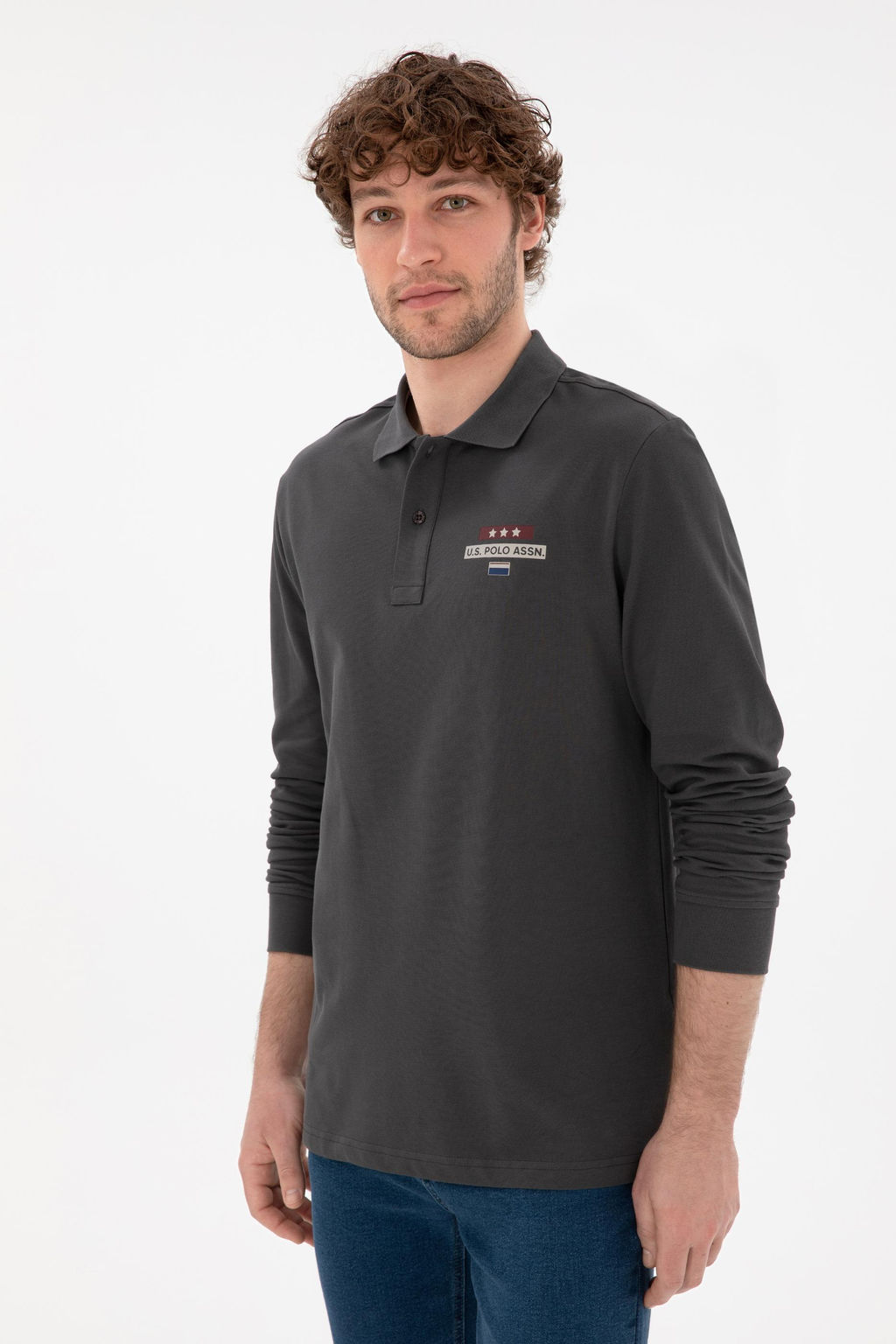 Мужской свитшот антрацитового цвета Неожиданная скидка в корзине