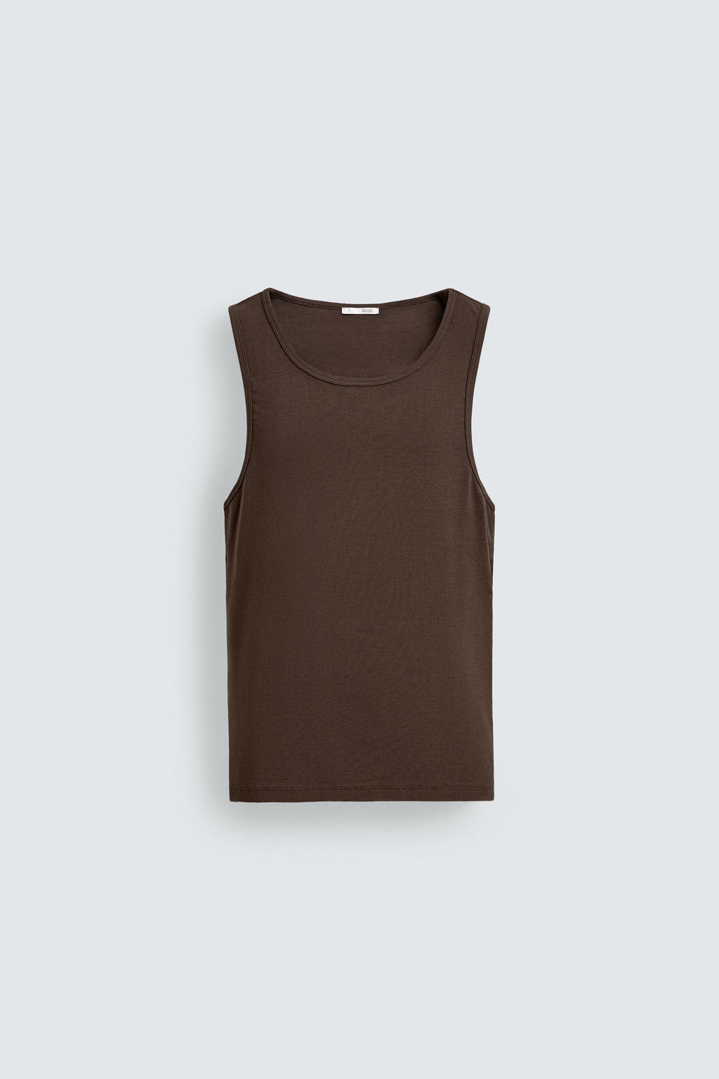 CAMISETA TANK RIB / Marr?n-Azul