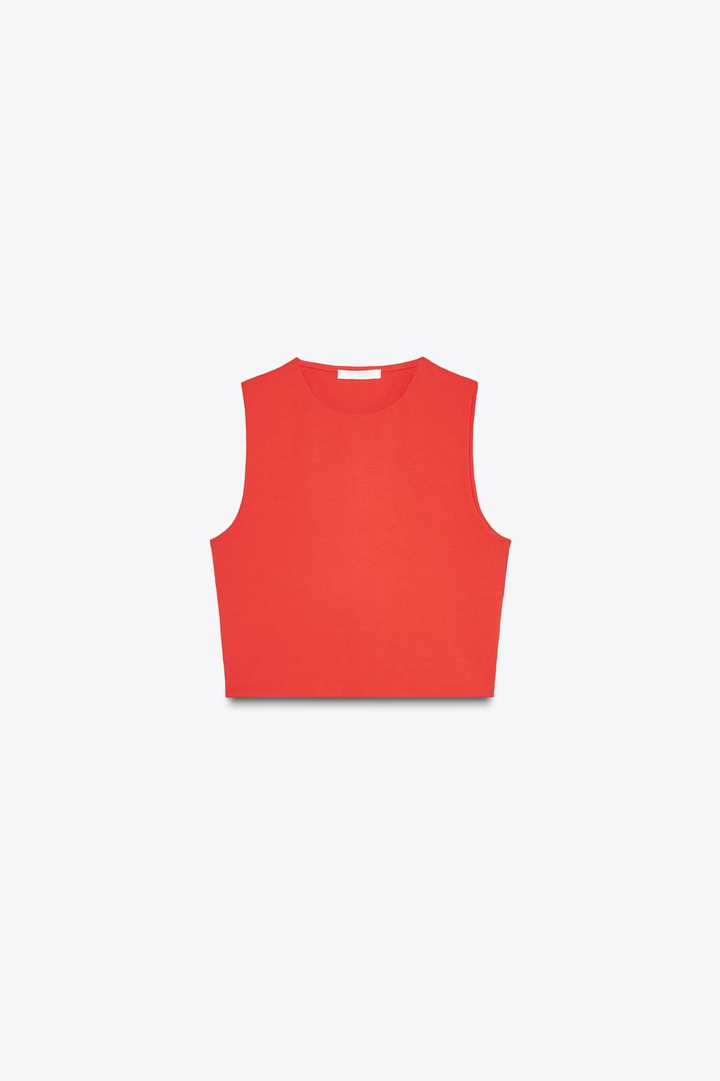COTTON CROP TOP - Zara фото 20