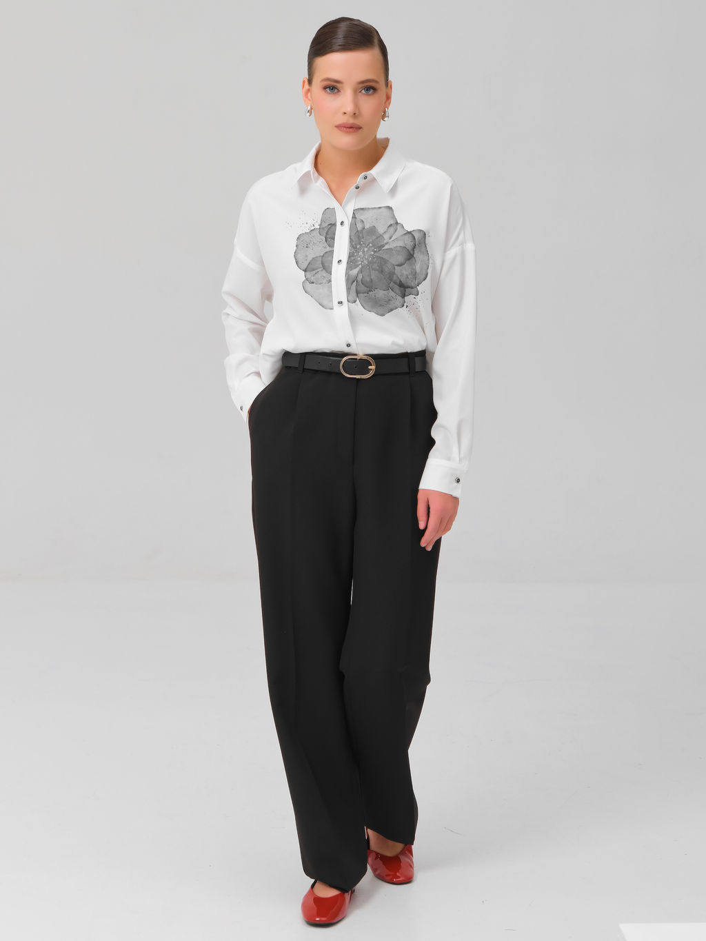 Блузка с принтом - Priz фото 2