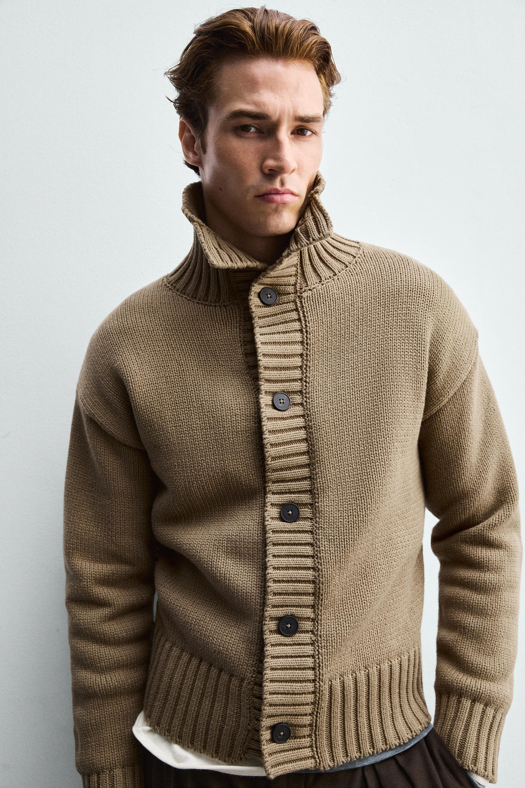 TEXTURED KNIT CARDIGAN - Zara фото 5