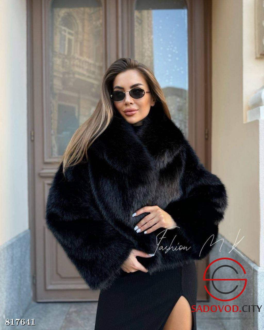 Шуба женская из искусственного меха