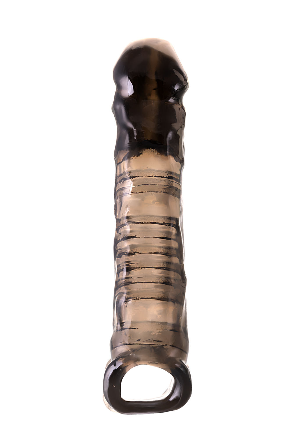 Насадка Toyfa XLover, для увеличения размера, TPE, черный, прозрачный, 22.5 см  фото 2