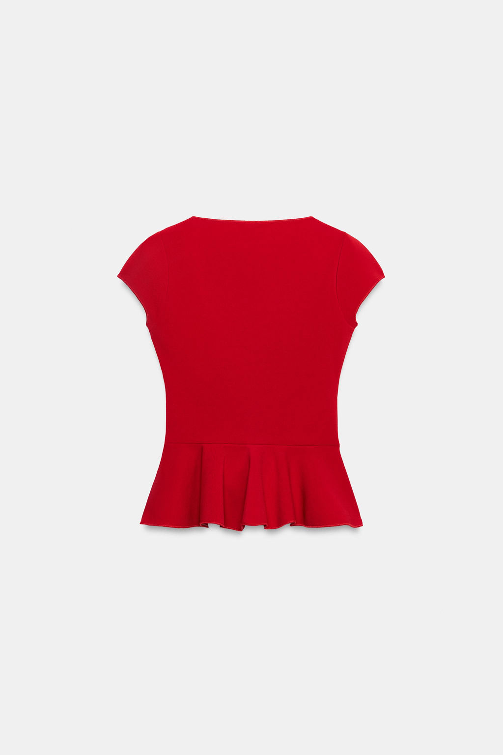 TOP PEPLUM BOTONES / Rojo - Zara фото 7
