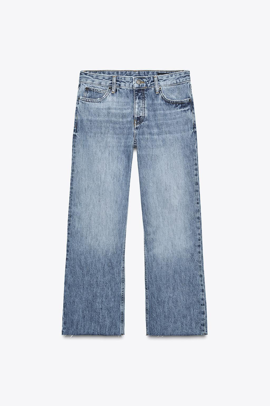 ZW COLLECTION LOW-RISE CROPPED FLARE JEANS - Zara фото 15