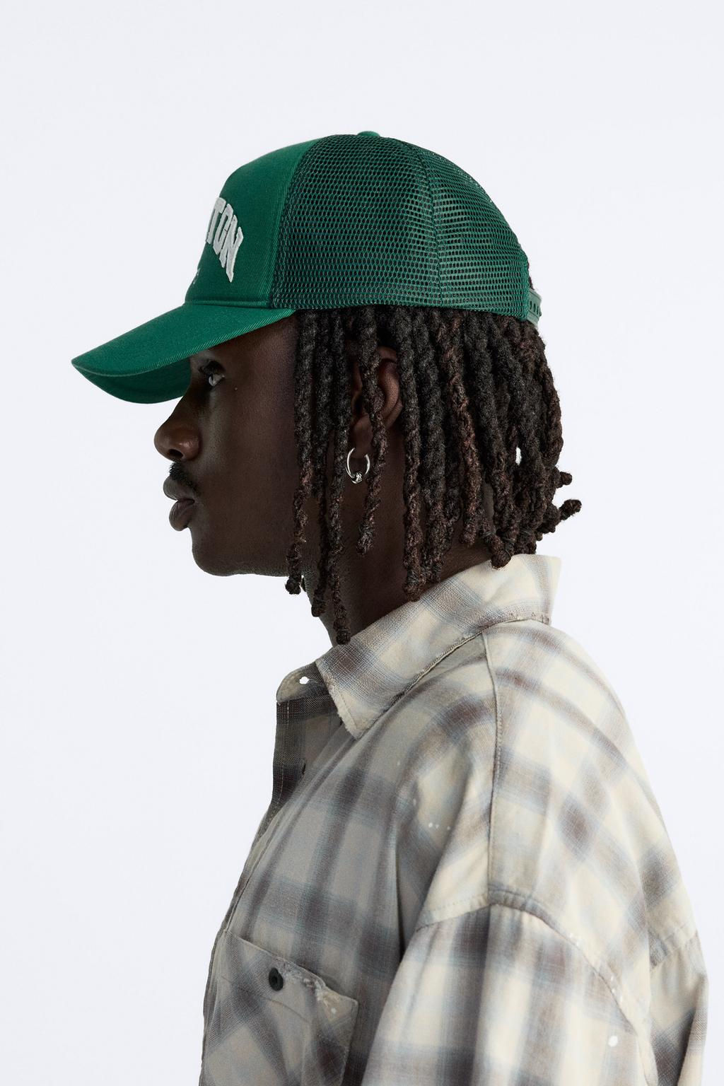 CAP WITH RAISED SLOGAN - Zara фото 2