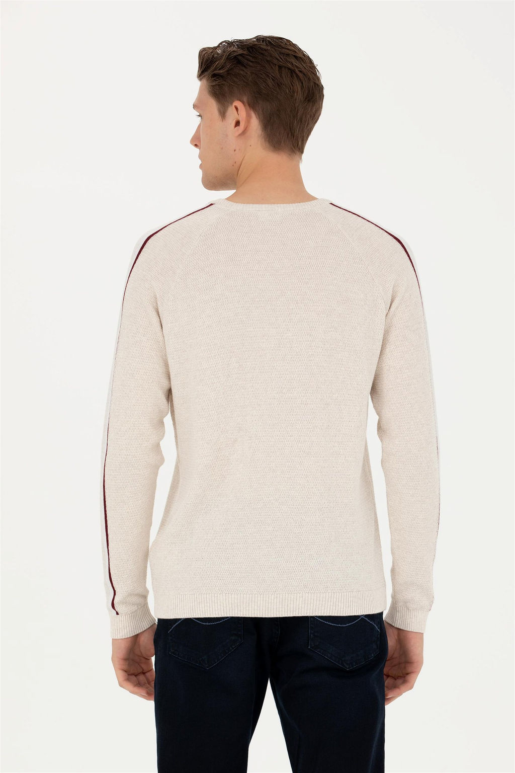 Мужской свитер из каменного меланжа - U.s. polo assn фото 5
