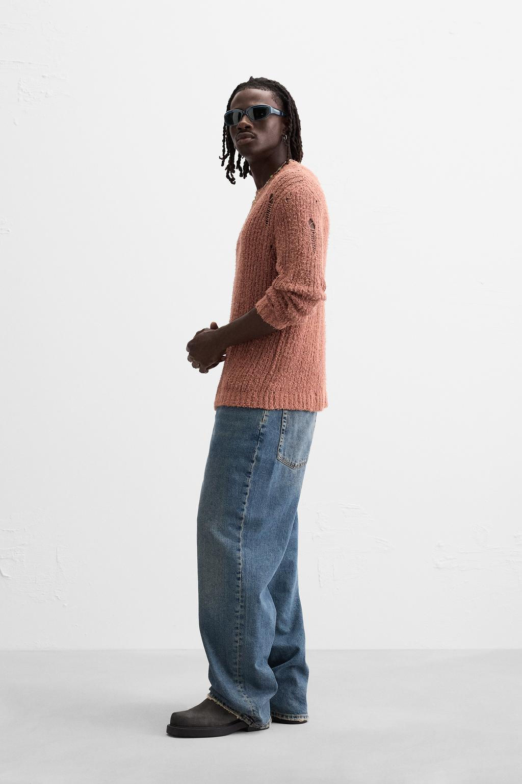 RIPPED-EFFECT SWEATER - Zara фото 4