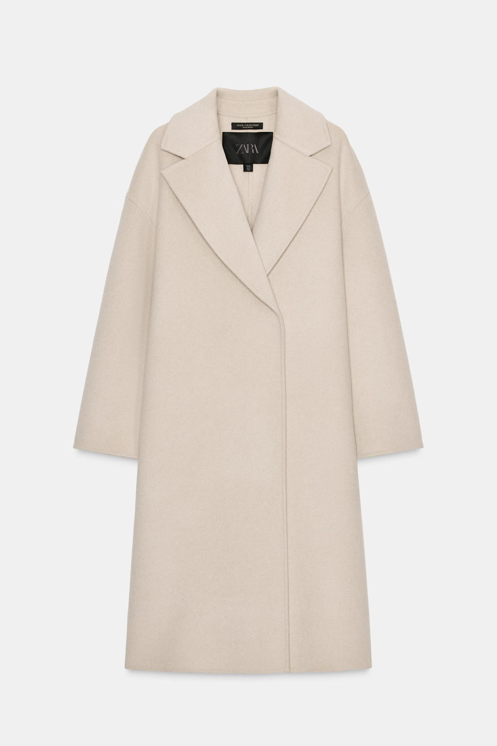 OVERSIZED WOOL BLEND COAT WITH SCARF ZW COLLECTION