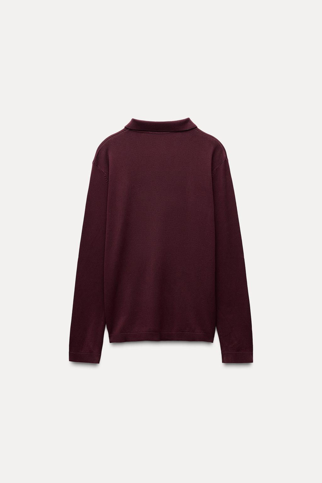 PLAIN KNIT POLO TOP - Zara фото 4