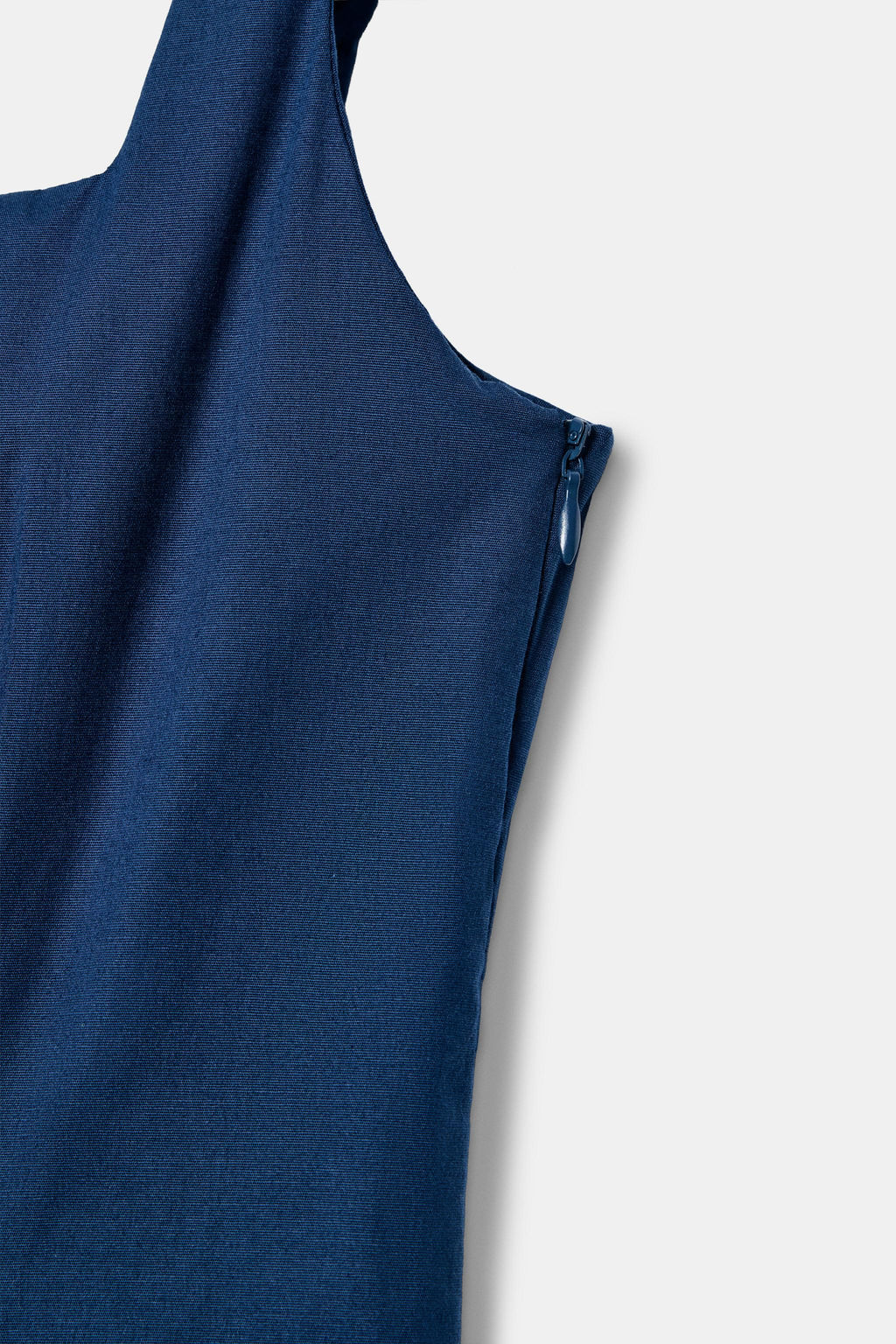 VESTIDO MIDI POPEL?N GODETS / Marino - Zara фото 6