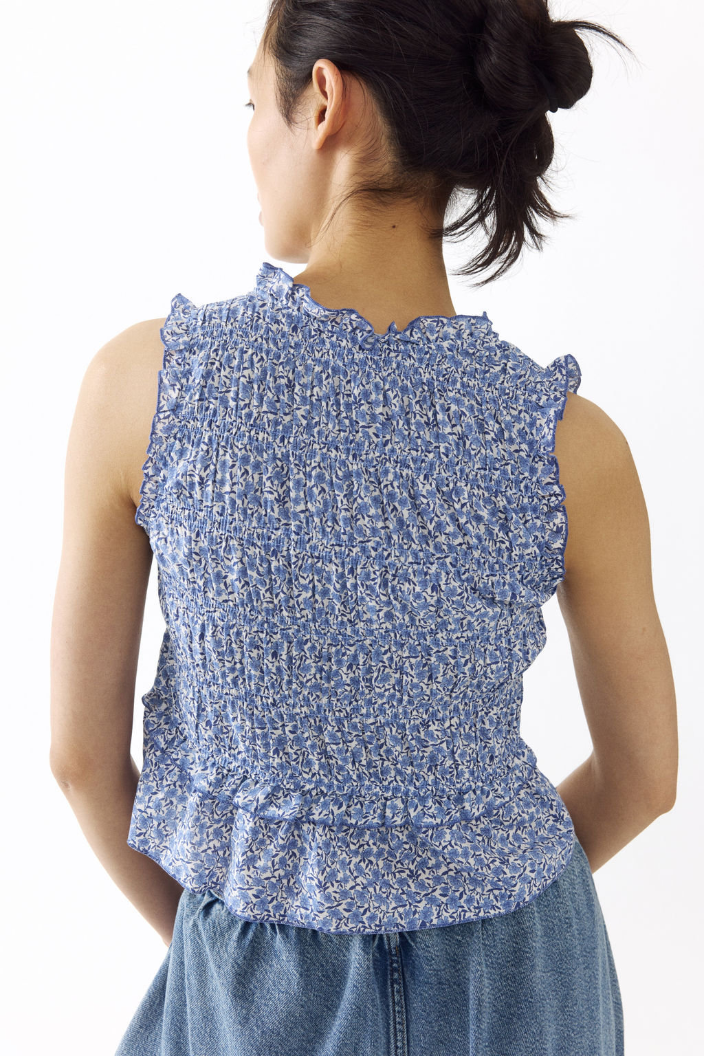 Top fruncido con lazadas - H&m фото 7