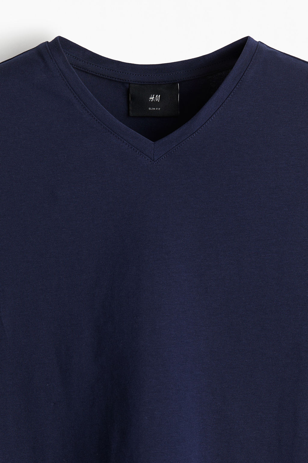 Pack de 3 camisetas con cuello de pico Slim Fit - H&m фото 3