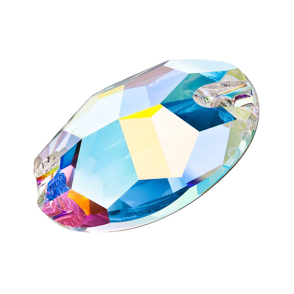 Страз PRECIOSA 438-62-301 Crystal AB 10 х 7 мм стекло 12 шт в пакете перламутр (crystal AB)