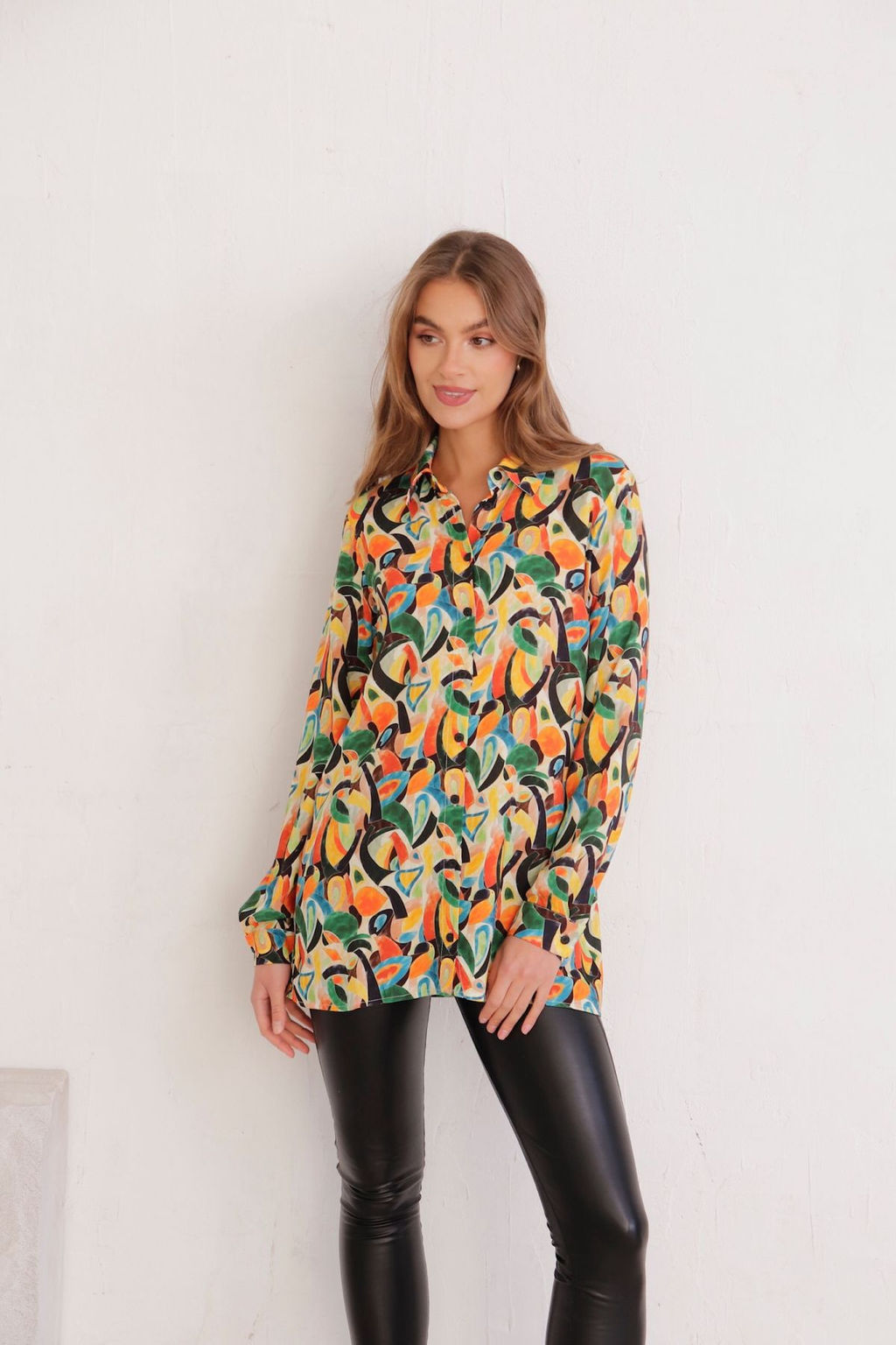 11188 Рубашка с ярким принтом - Martichelli фото 2