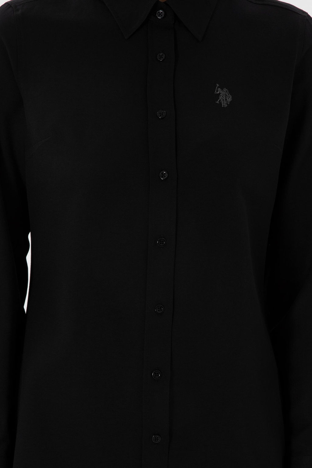 Kad_n Siyah Uzun Kollu Basic G_mlek Sepette S_rpriz _ndirim - U.s. polo assn фото 7