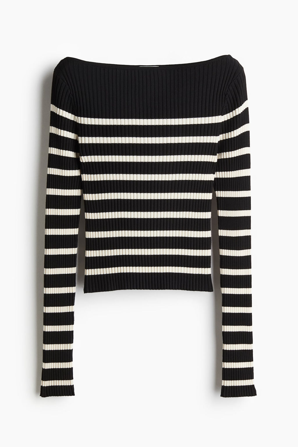 Top en punto de canale con escote barco - H&m фото 4