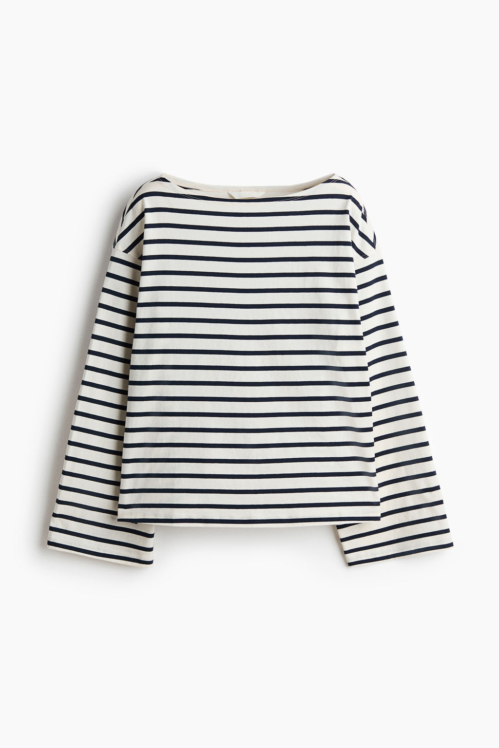 Top de manga larga con escote barco - H&m фото 2