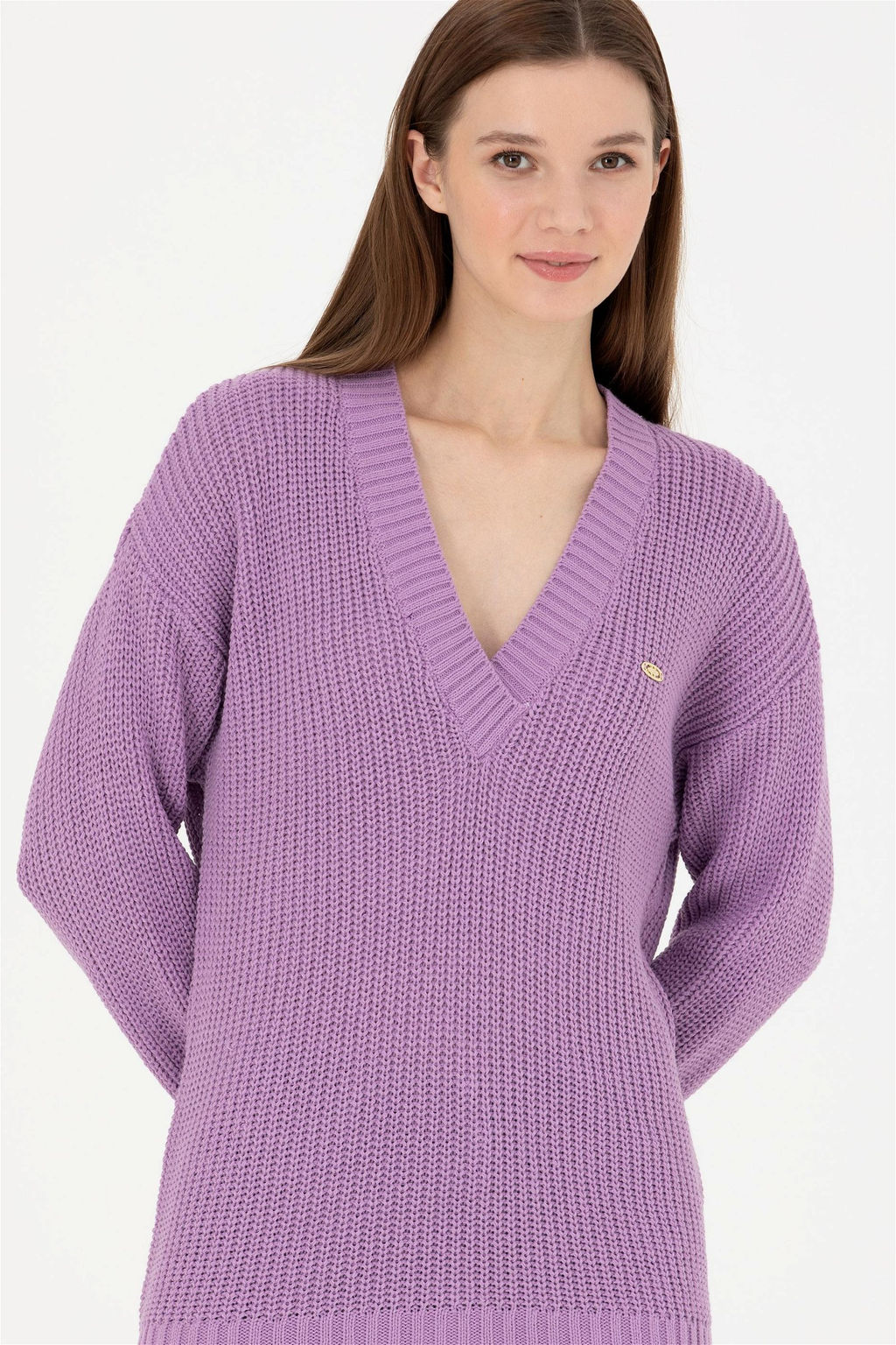 Женский сиреневый свитер - U.s. polo assn фото 3