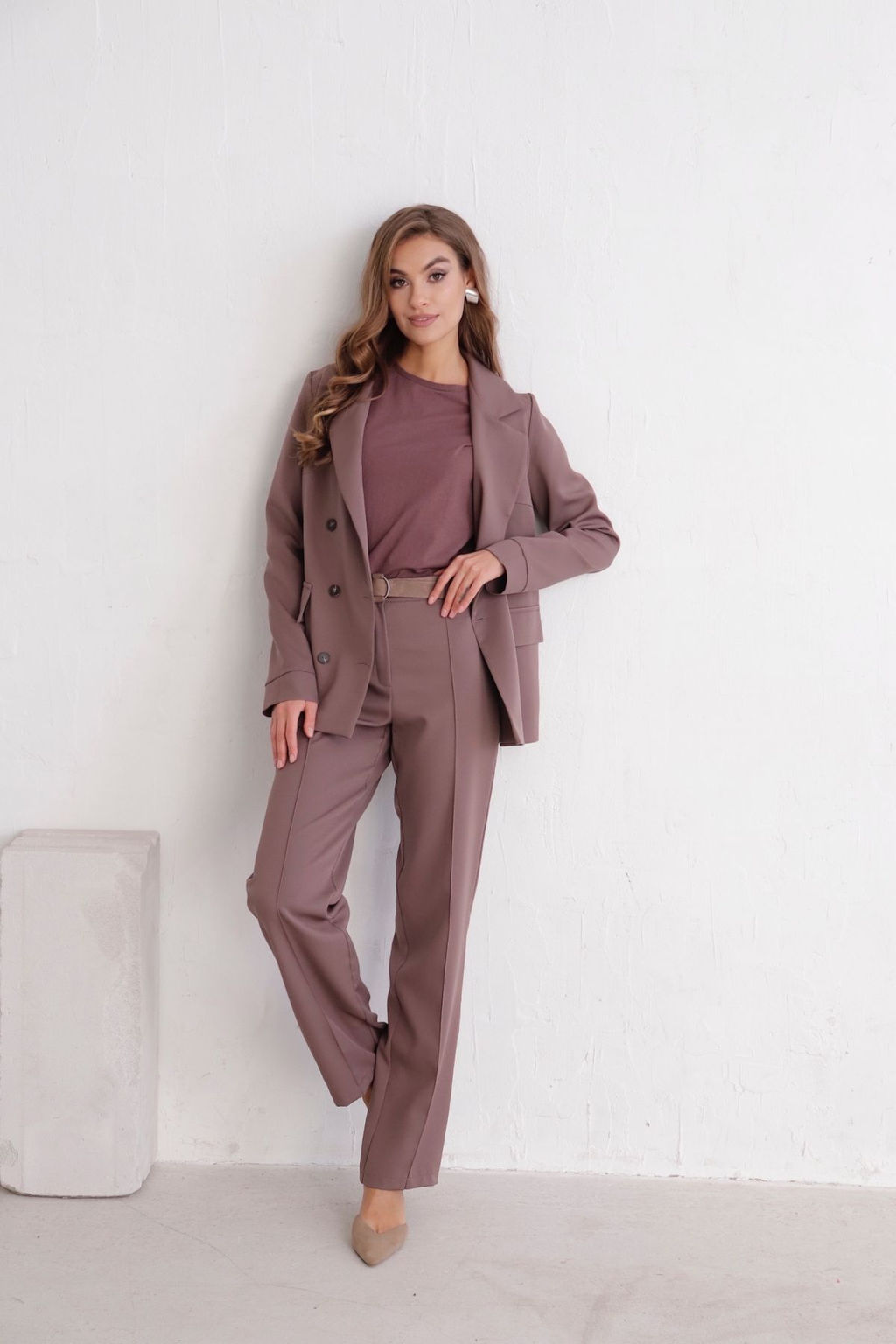 12097 Костюм брючный в цвете какао - Martichelli фото 7