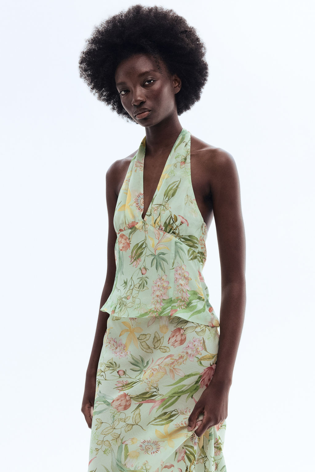 Top halter de viscosa - H&m фото 3